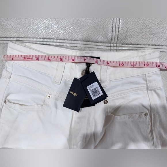 NWT MAJE Cotton Pants In Ecru Sz. 36 - Picture 12 of 12